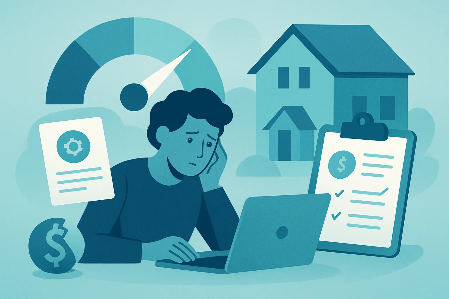 Illustration about best mortgage lenders for bad credit: how your credit score affects home loan options
