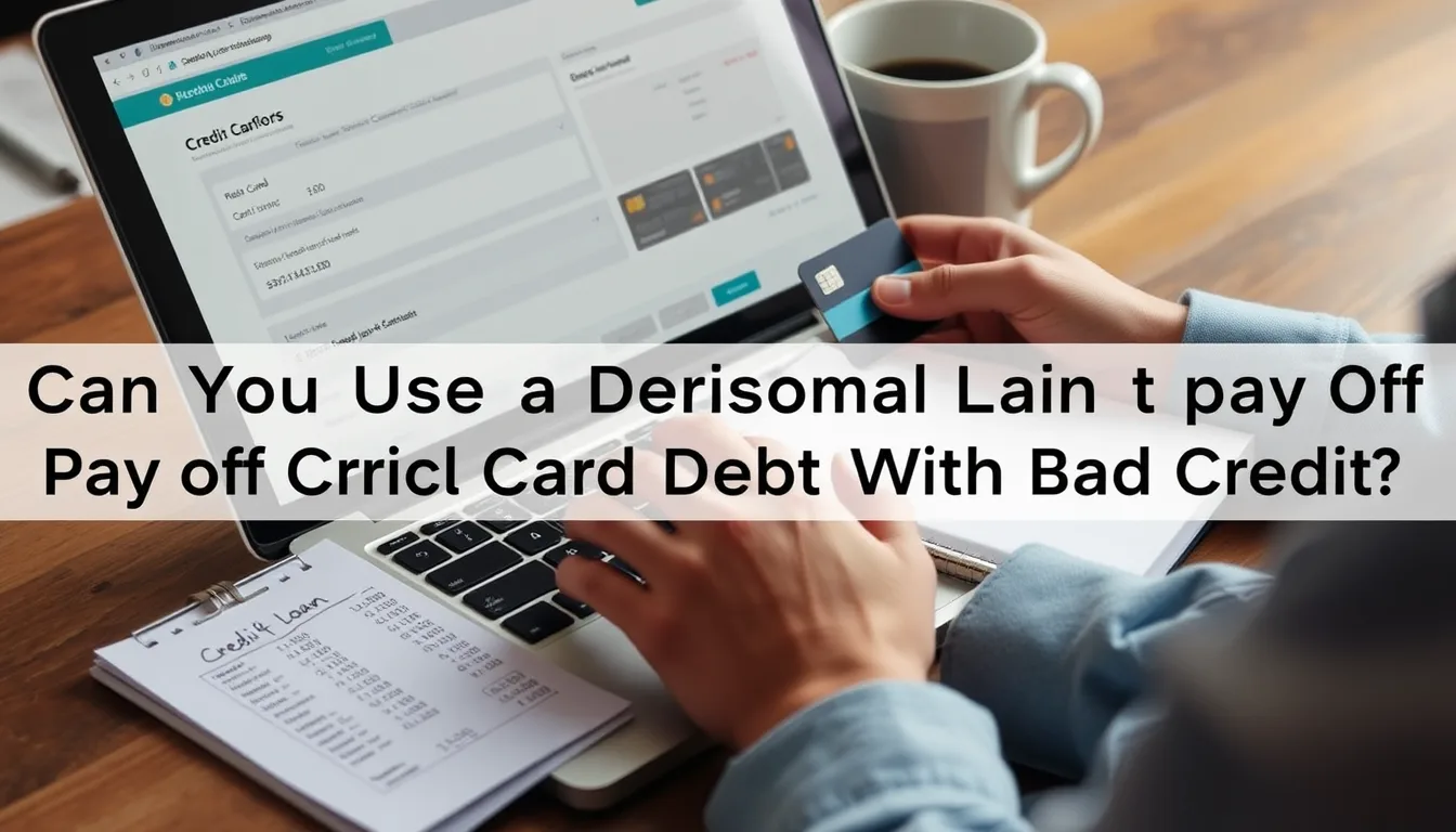Key information: Can you use a personal loan to pay off credit card debt with bad credit?