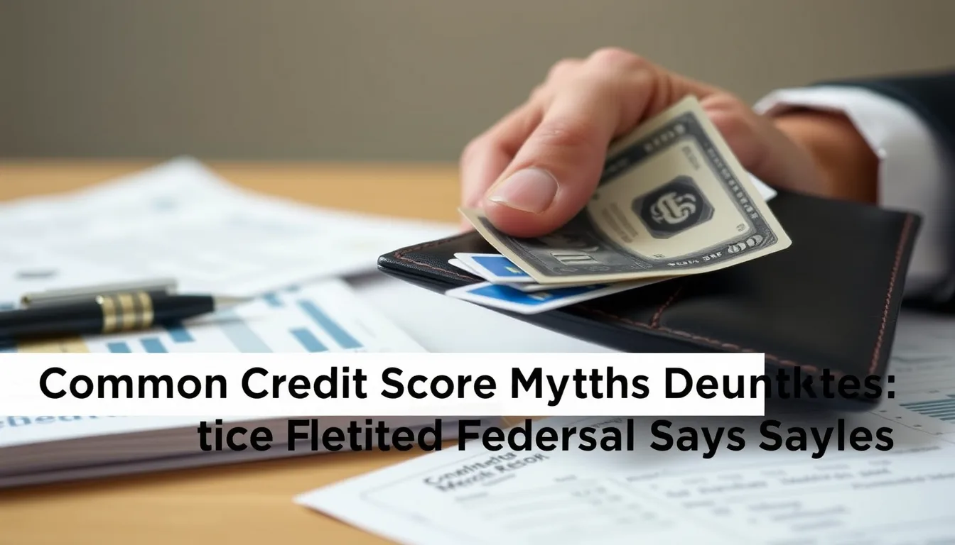 Key information: Common credit score myths debunked: what the federal reserve says is actually true