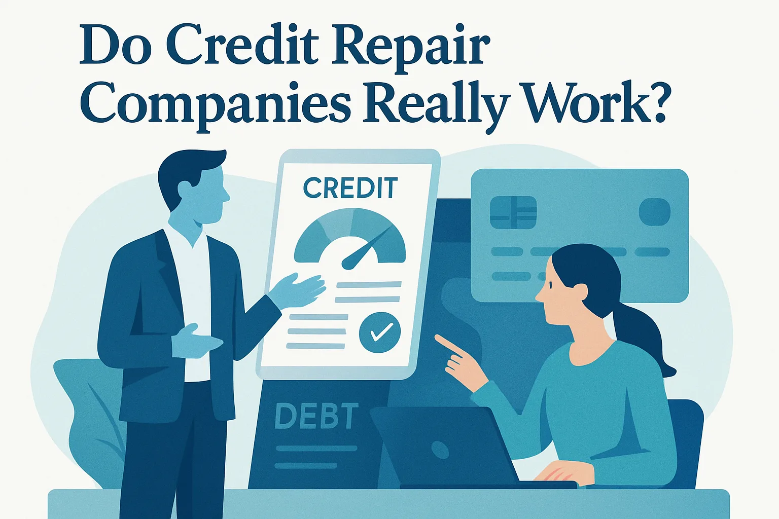 Illustration about do credit repair companies really work