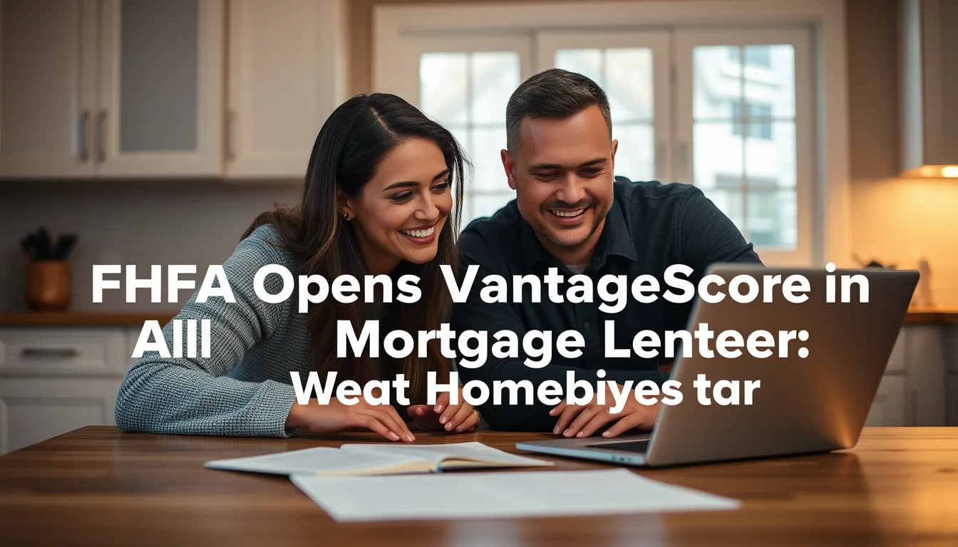 Key information: Fhfa opens vantagescore to all mortgage lenders: what homebuyers need to know