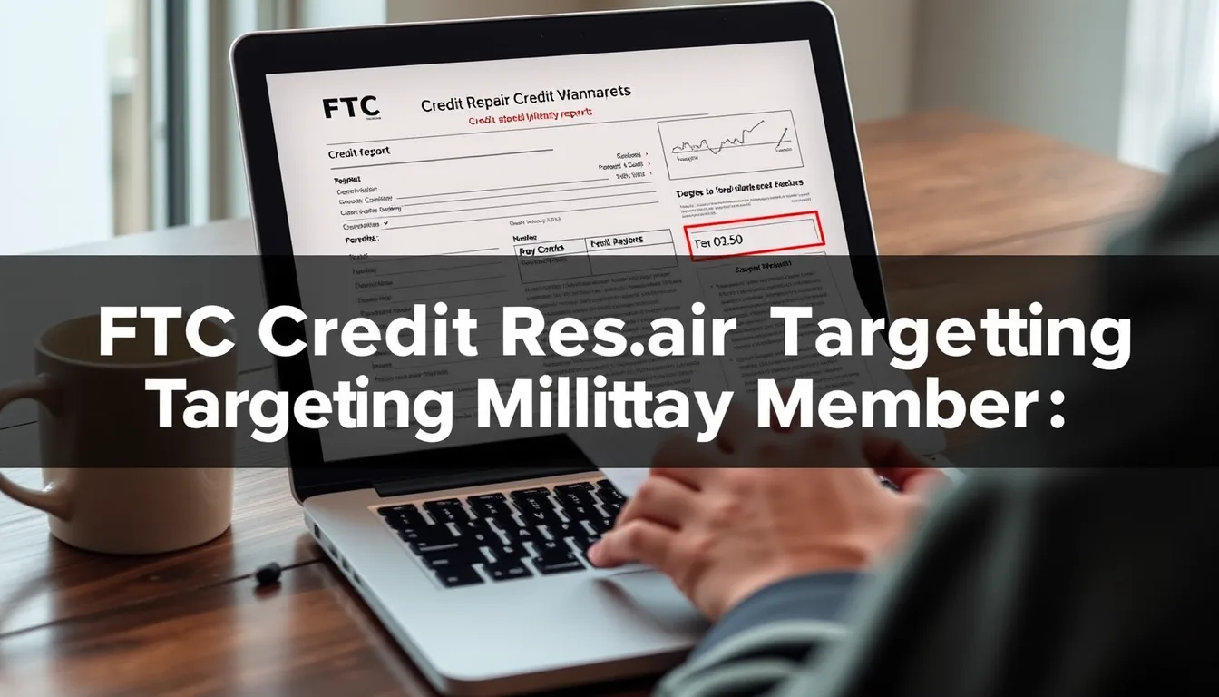 Key information: Ftc credit repair scams targeting military members: how to protect yourself