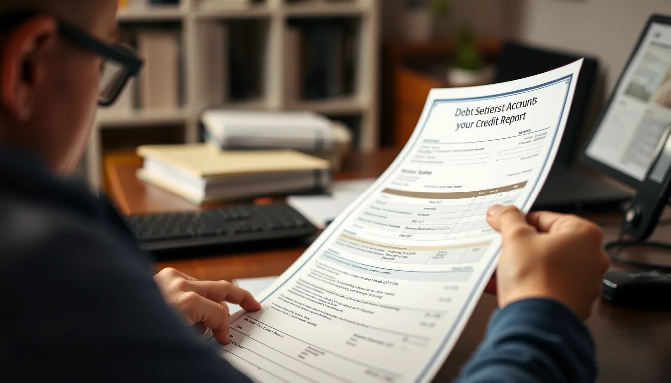 How do debt settlement accounts appear on your credit report?