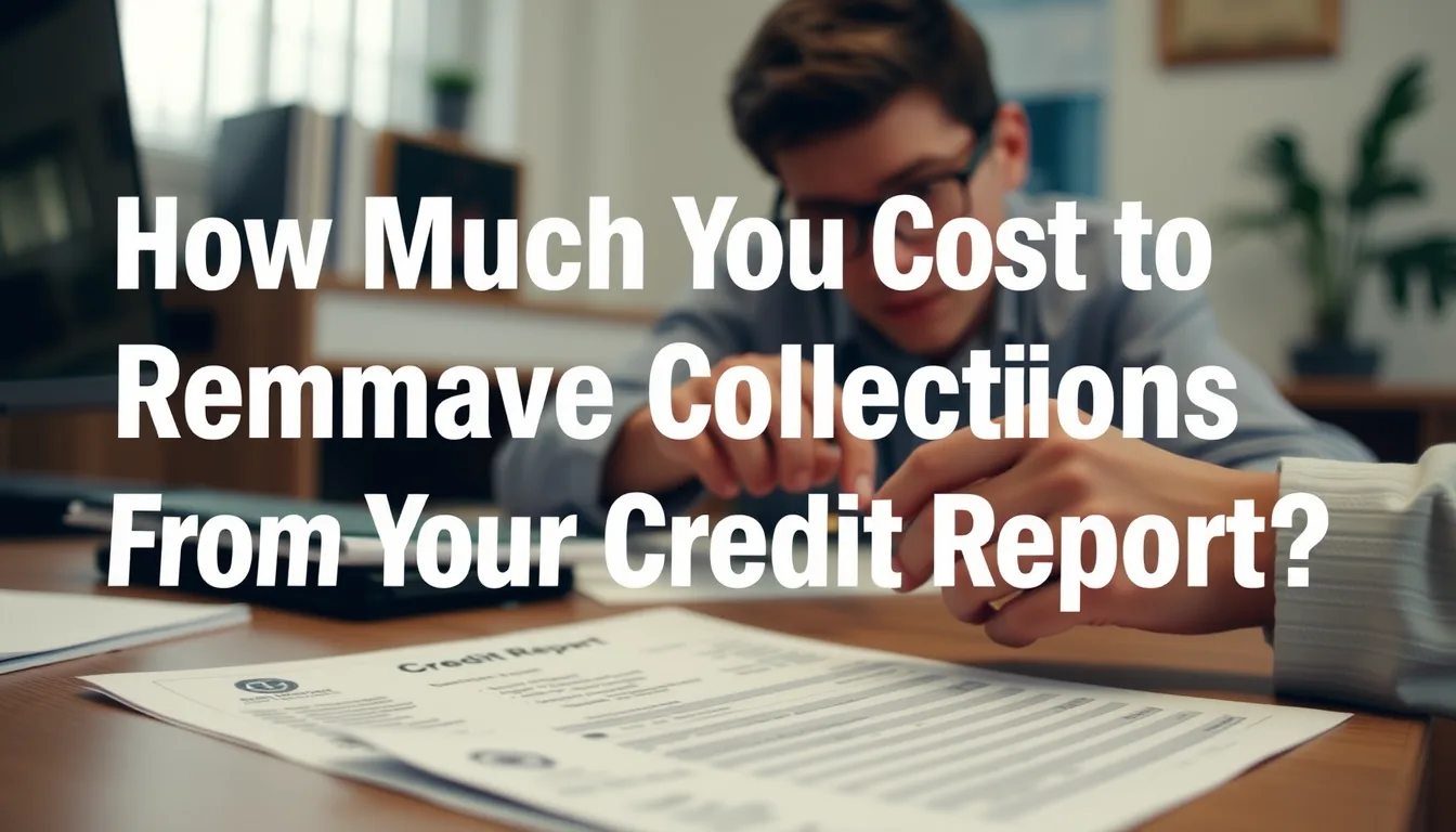 How much does it cost to remove collections from your credit report?