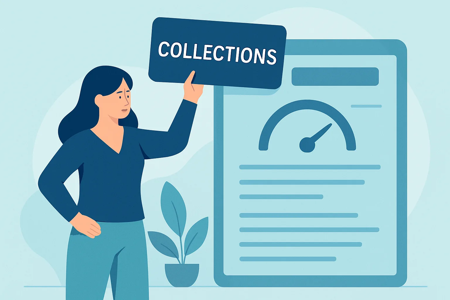 Illustration about remove collections from your credit report