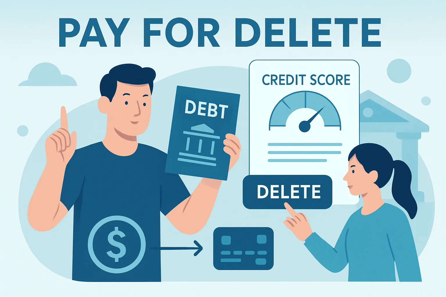 Illustration about pay for delete: does it work and how to do it