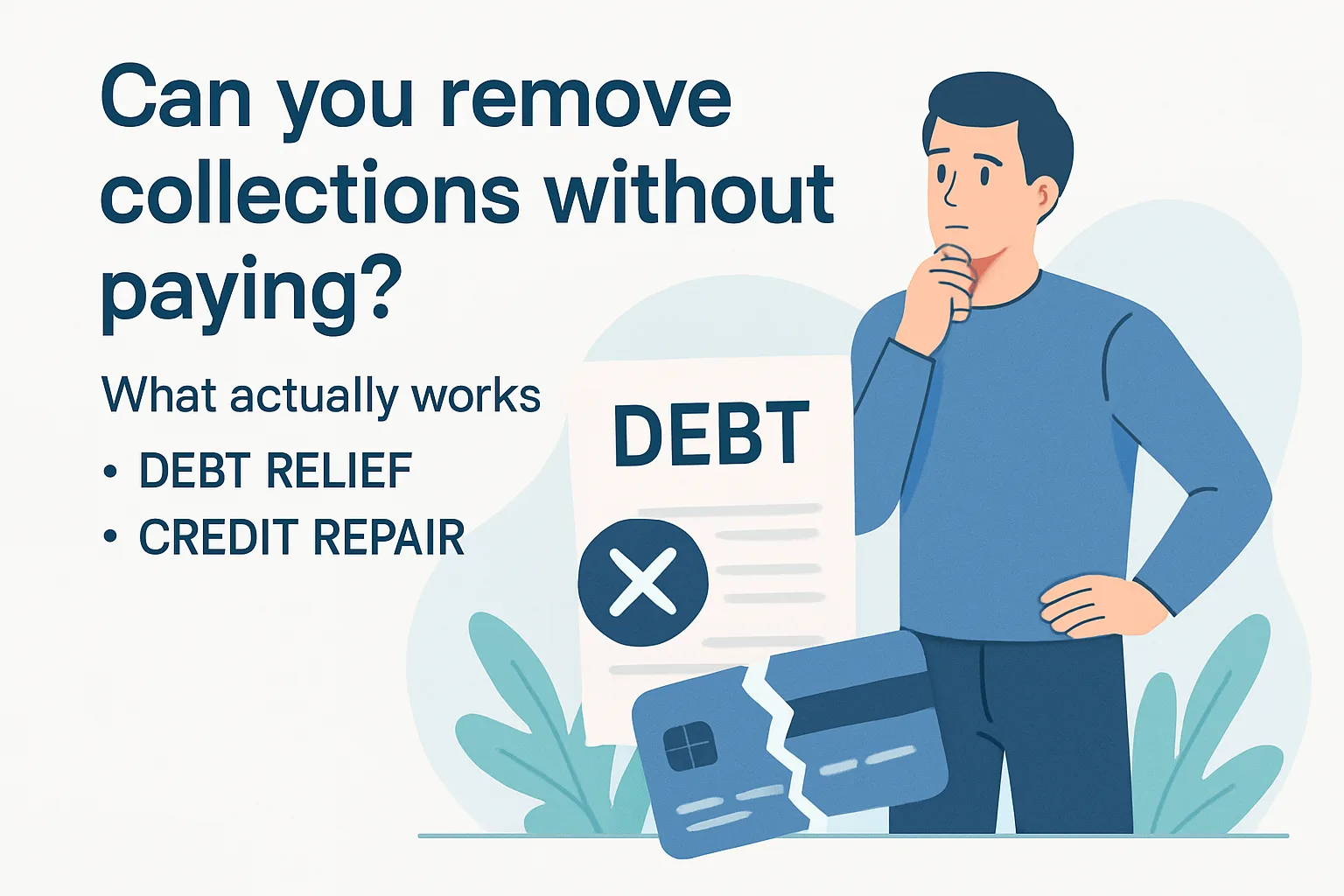 Illustration about can you remove collections without paying? what actually works