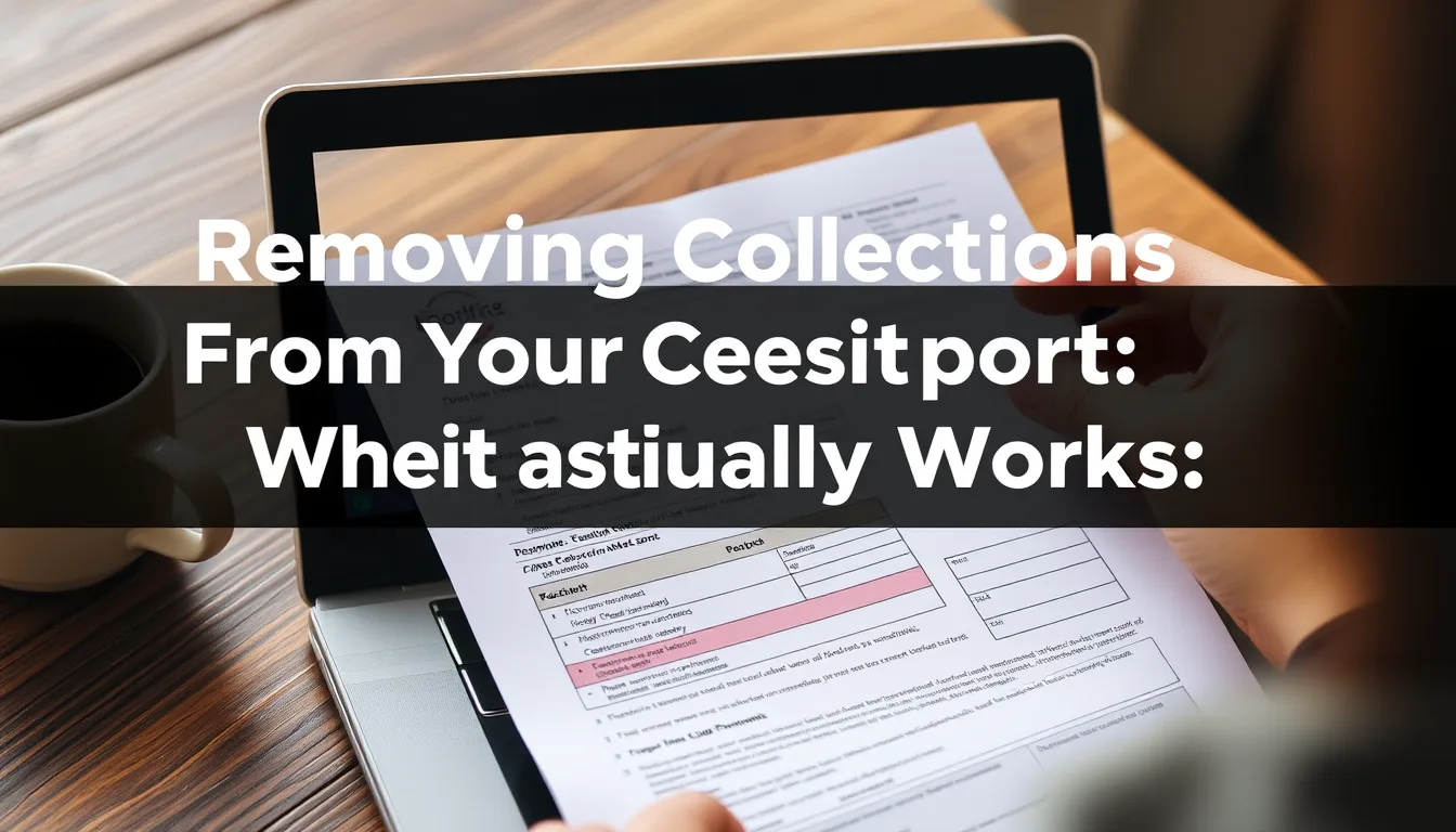 Key information: Removing collections from your credit report: what actually works