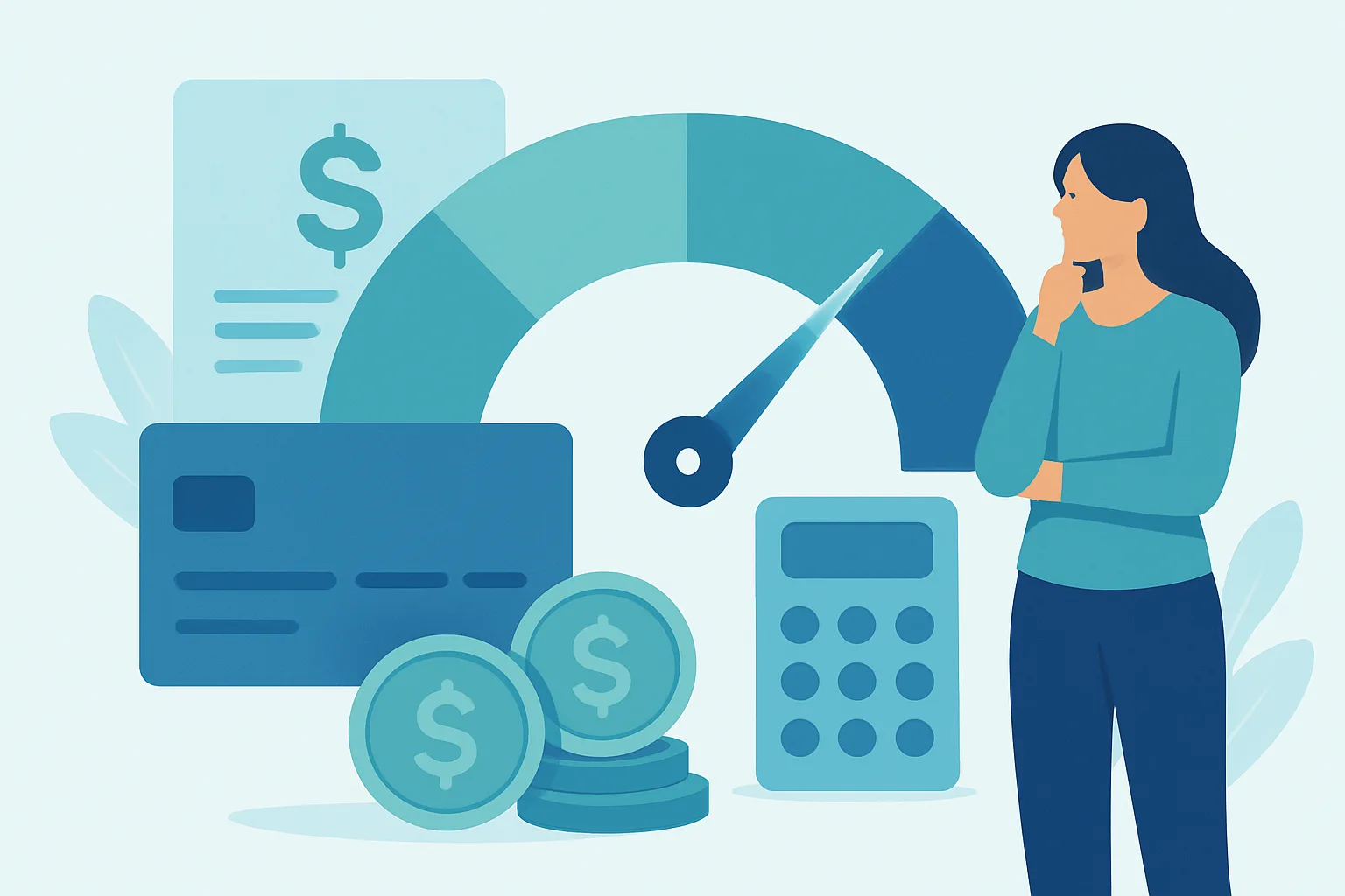 Illustration about your credit score